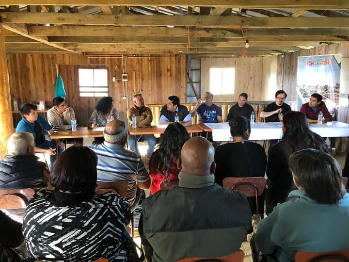 Municipio de Chonchi trabaja en proyecto de mejoramiento integral de la cancha de Fútbol de Púlpito.