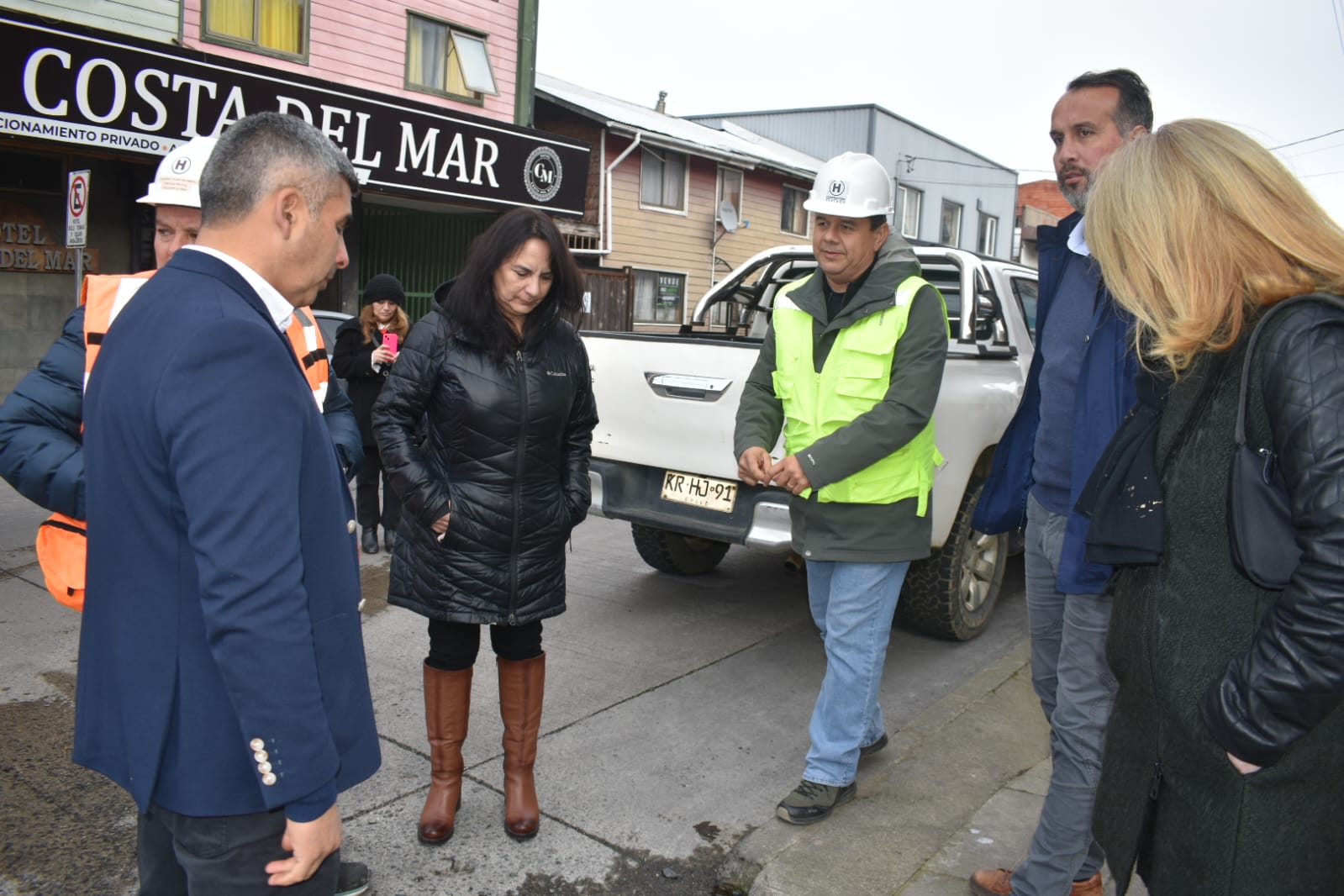 Comisión de Infraestructura del CORE Los Lagos inspecciona avance de obras en calle Varas de Puerto Montt